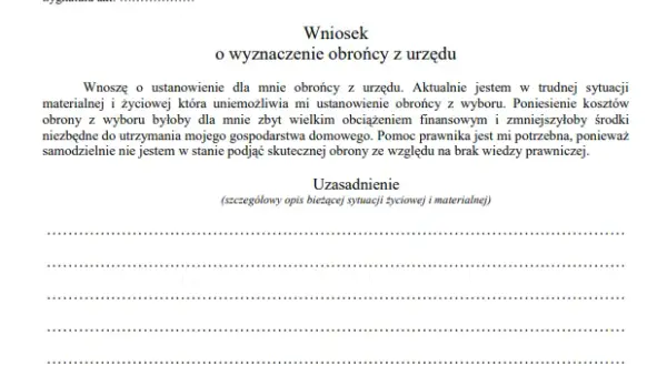 Jak napisać wniosek o adwokata z urzędu i uniknąć błędów?