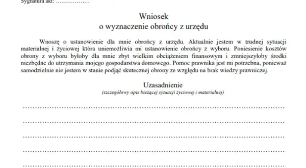 Gdzie złożyć wniosek o adwokata z urzędu, aby uniknąć problemów?